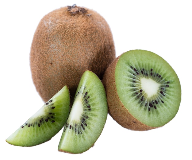 Kiwi isolato su bianco