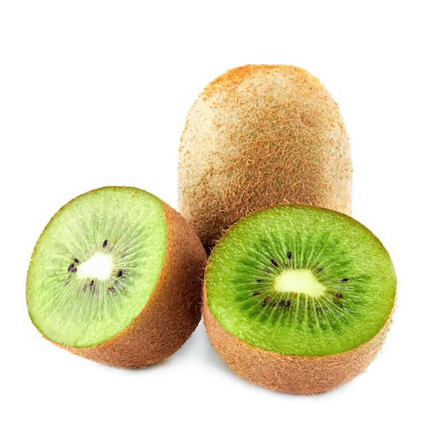 Kiwi isolato su sfondo bianco