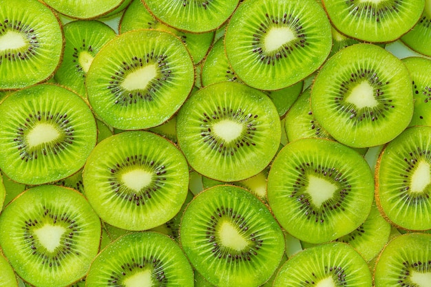 Kiwi MacroBackground di kiwi affettato a strati