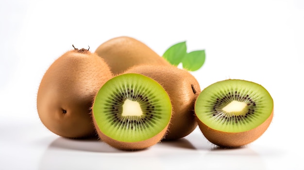 kiwi su sfondo bianco isolato