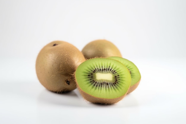 kiwi su sfondo bianco