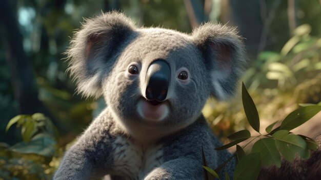 Koala illustrazione 3d