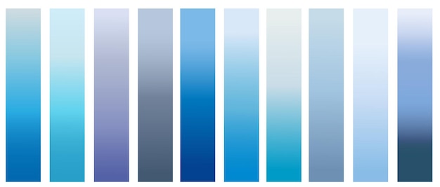 Kumpulan gradien warna gradien pastel halus cerah desain untuk perangkat komputer dan modern