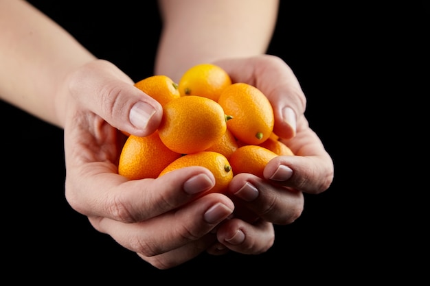 Kumquat, piccoli agrumi ovali, varietà nagami