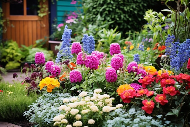 L'abbraccio floreale Il calore del giardino di fiori