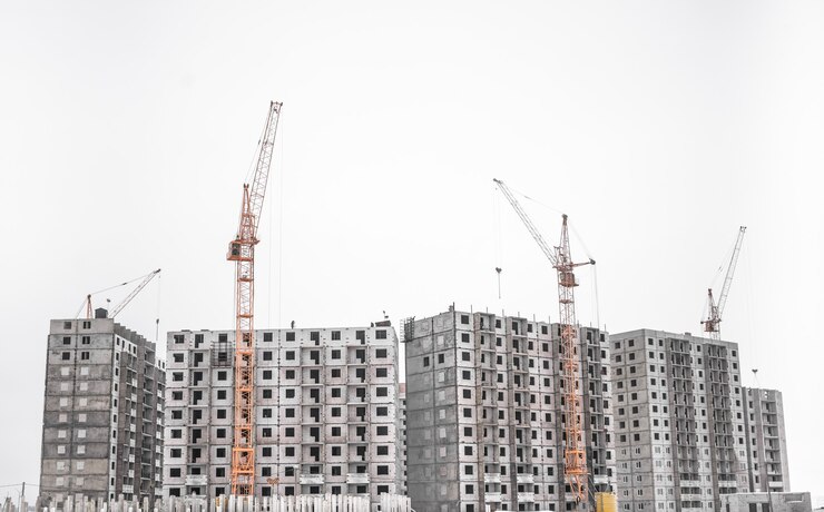 L'abitazione non finita ospita la vista dell'edificio.