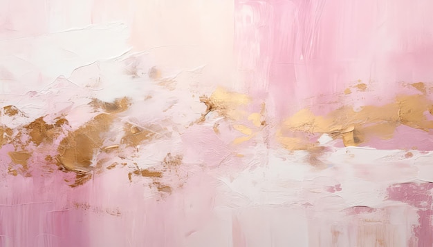 L'accattivante sfondo rosa si fonde con trame astratte di pittura ad acquerello in marmo