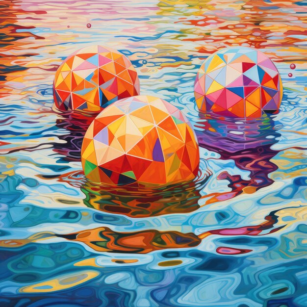 L'affascinante danza dell'acqua illumina vibranti modelli geometrici