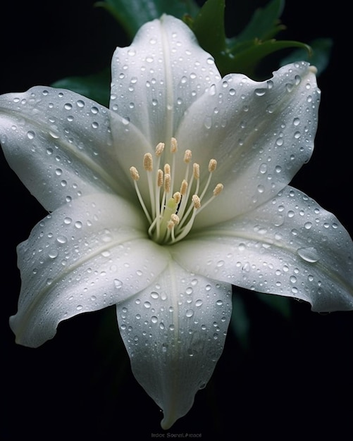 L'affascinante eleganza La bellezza dei fiori bianchi gotici