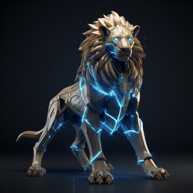 L'affascinante personaggio dello zodiaco Leo portato in vita attraverso l'AI generativa