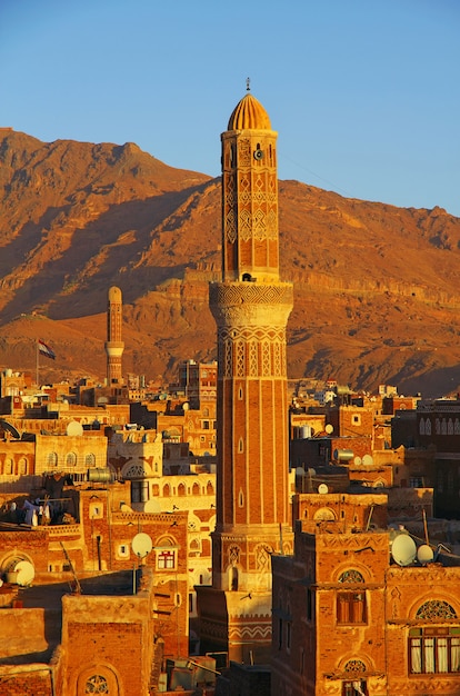 L'alba a Sana'a, Yemen