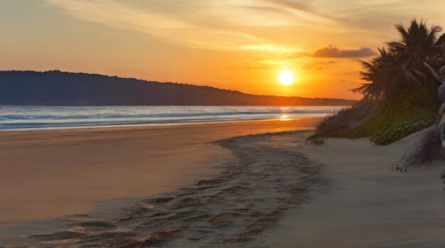 l'alba sulla spiaggia