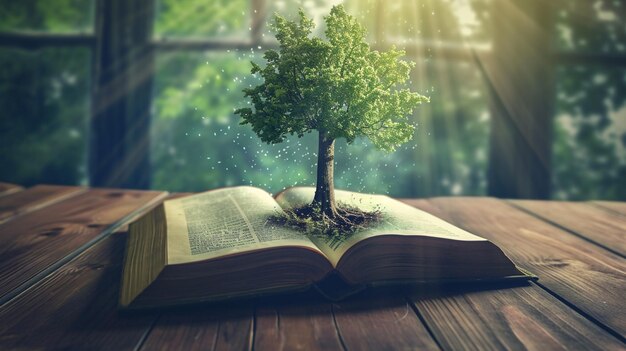 L'albero della conoscenza che cresce dal libro Ai Generative