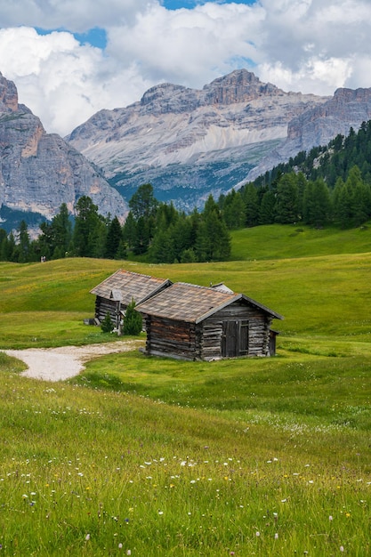 L'altopiano della Pralongia nel cuore delle Dolomiti, tra Corvara e San Cassiano