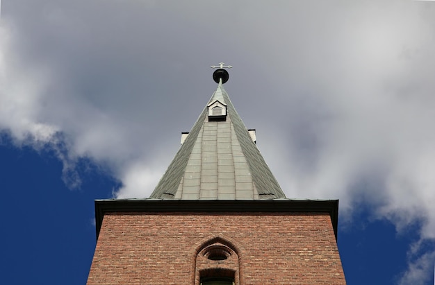 L'antica chiesa nel centro di Oslo Norvegia