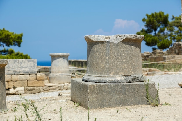 L'antica città di Kamiros all'isola di Rodi, Grecia