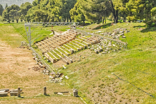 L'antico stadio di Epidauro Peloponneso Grecia