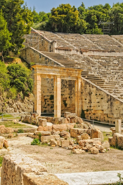L'antico teatro greco di Epidavros Peloponneso