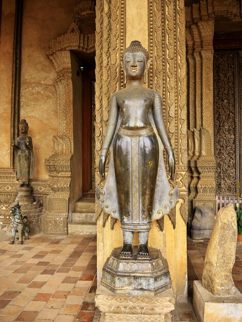 L'antico Wat a Vientiane Laos