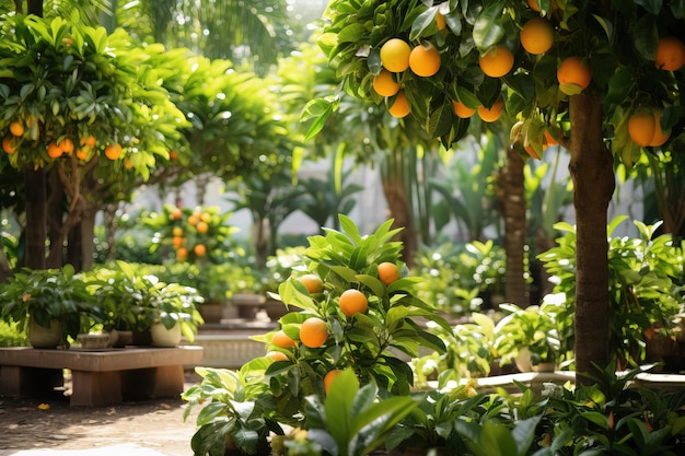 L'arancio nel giardino