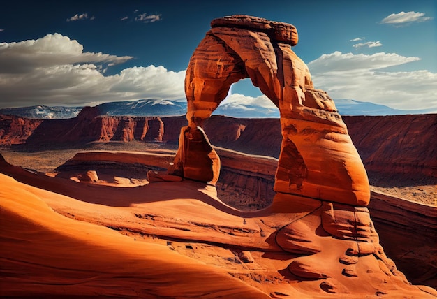 L'Arches National Park si trova nello stato americano dello Utah Generative AI