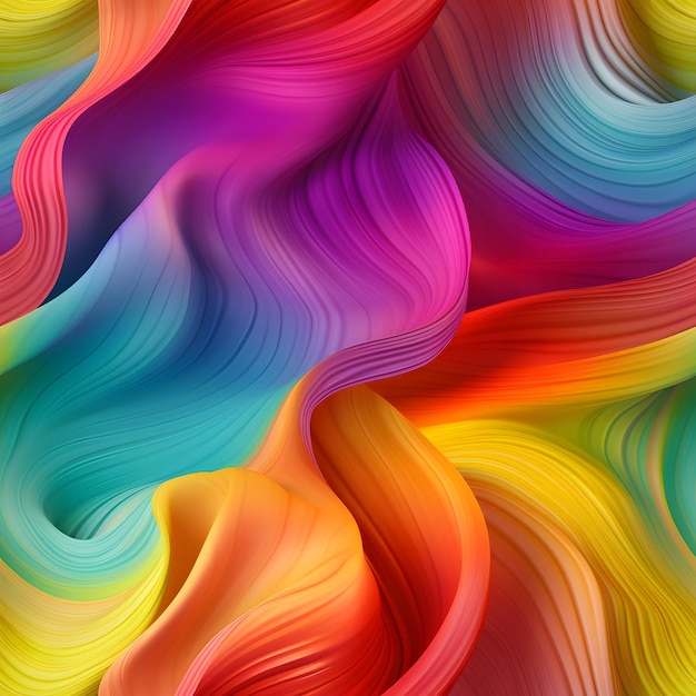 l'arcobaleno colorato a motivi ondulati