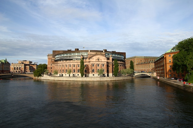 L'argine a Stoccolma, in Svezia