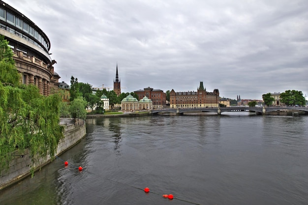 L'argine a Stoccolma Svezia