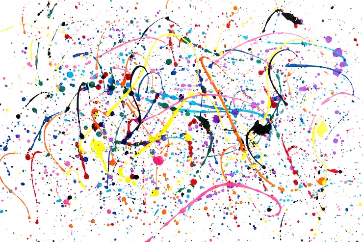 Foto l&#39;arte astratta di gocciola acquerello