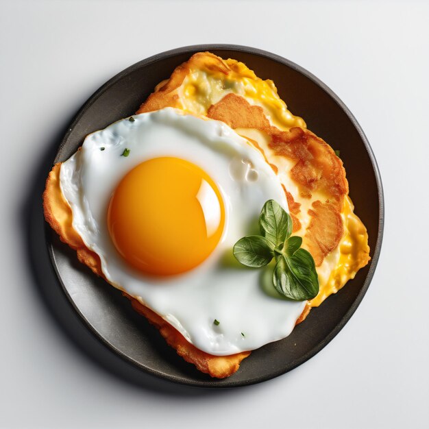 L'arte della colazione di uova fritte dall'alto