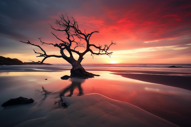 L'arte della natura paesaggi di spiaggia foto di paesaggi di spiaggia