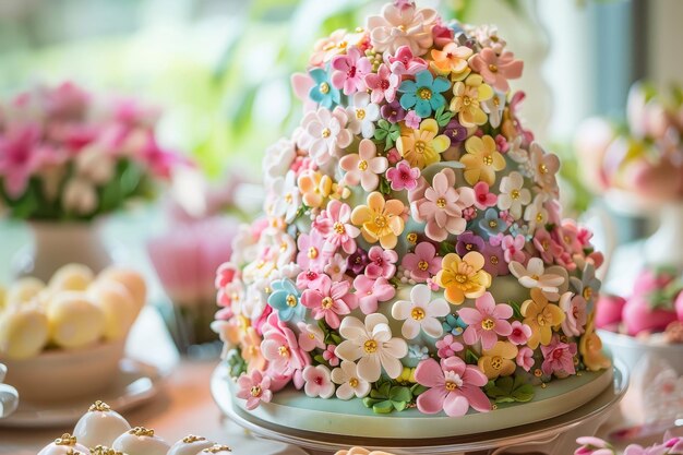 L'arte di cucinare una splendida torta pasquale che ruba lo spettacolo con la sua colorata glassa