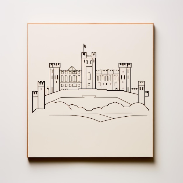 L'arte lineare minimalista del castello di Lincoln