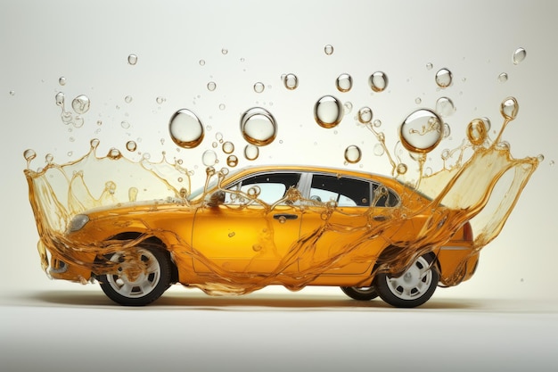 L'atto di versare olio nel motore di un'auto o di usare olio d'oliva o vegetale per cucinare crea una bolla