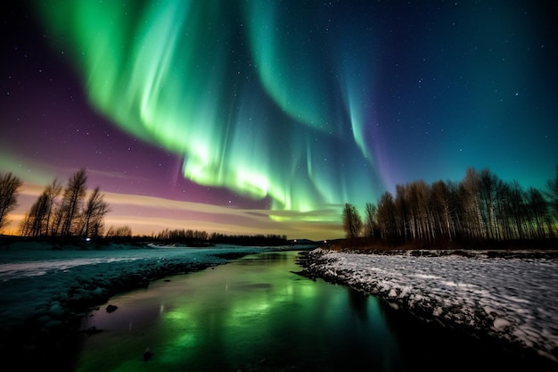 L'aurora boreale Aurora Boreale Scandinavia L'aurora boreale è un ipnotizzante li naturale