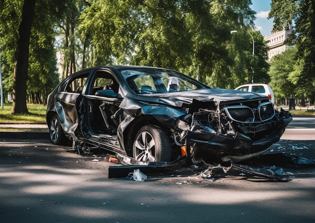 l'auto investita da un'auto