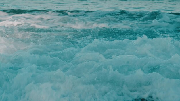 L'azzurro, la pura consistenza schiumosa, l'onda blu che cresce e si schianta contro la riva.