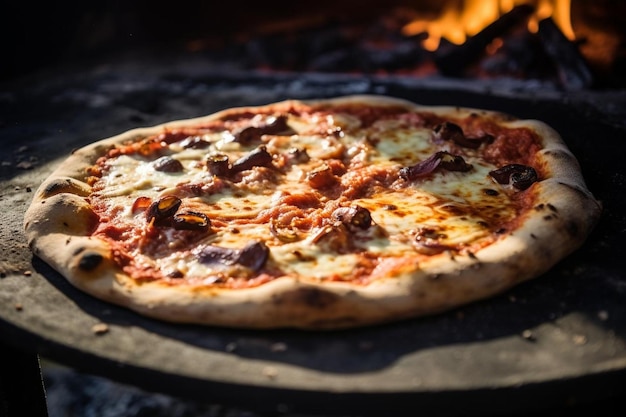 L'eccitazione della festa del forno della pizza