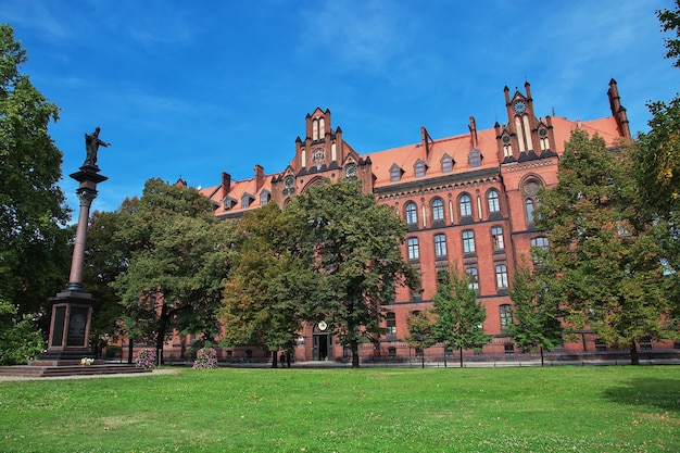 L'edificio d'epoca nella città di Wroclaw in Polonia