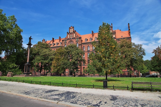 L'edificio d'epoca nella città di Wroclaw in Polonia