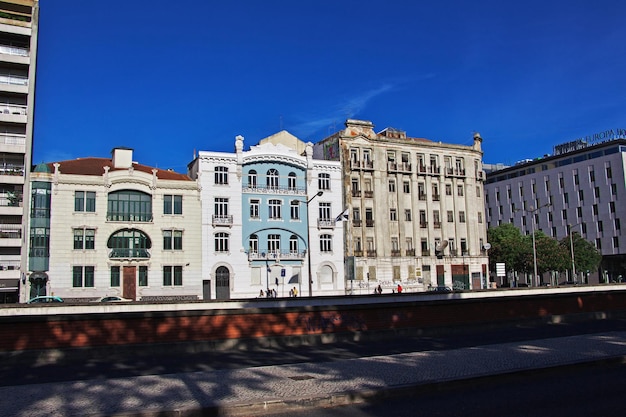 L'edificio nella città di Lisbona Portogallo