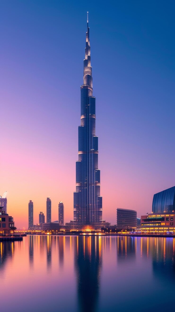 Foto l'edificio più alto del mondo