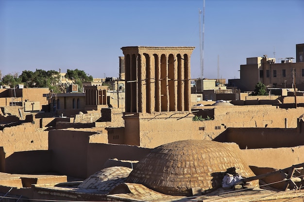 L'edificio vinatge nella città antica Yazd Iran