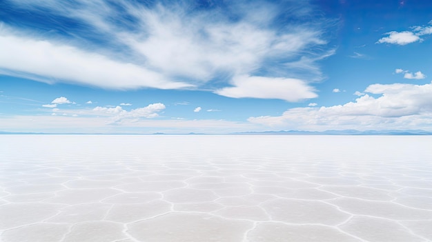 L'effetto specchio più grande del mondo Saline di Uyuni Bolivia