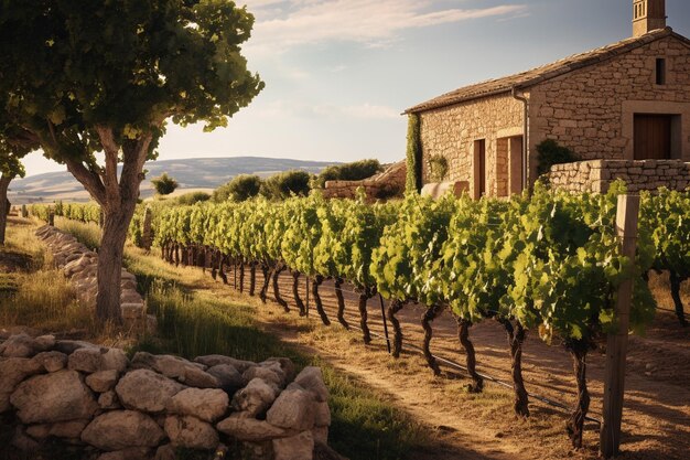 L'eleganza senza tempo del vigneto della Provenza nel cuore della Francia rurale