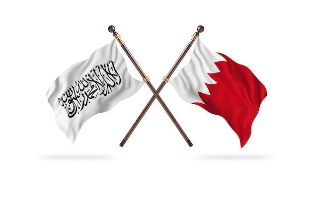 L'emirato islamico dell'Afghanistan contro il Bahrain Two Flags Background