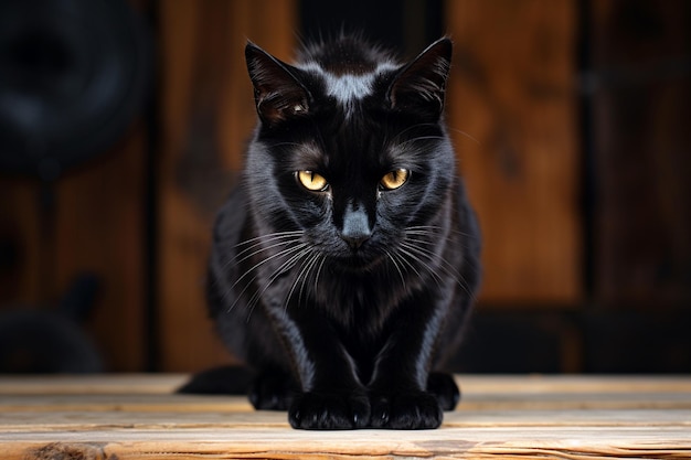 L'enigmatico gatto nero creato con l'intelligenza artificiale generativa