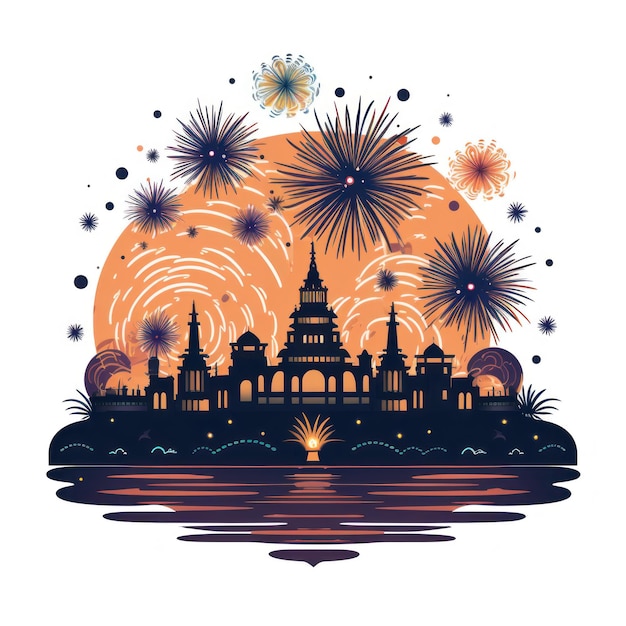 L'icona dei fuochi d'artificio di Phuljhari per il Diwali