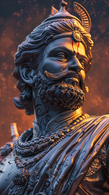 L'idolo di Shivaji Maharaj.