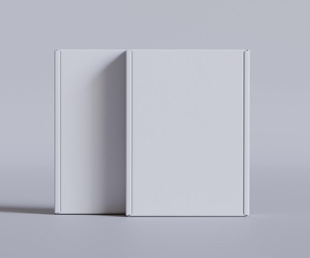 L'illustrazione 3D del regalo delle scatole di cartone bianche